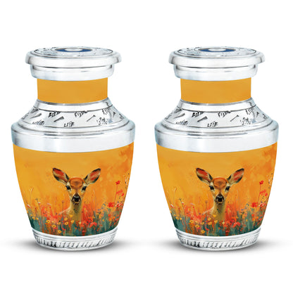 Personalized Deer Cremation Urn for Mom - 10-inch, 200 cu in - Yatskia