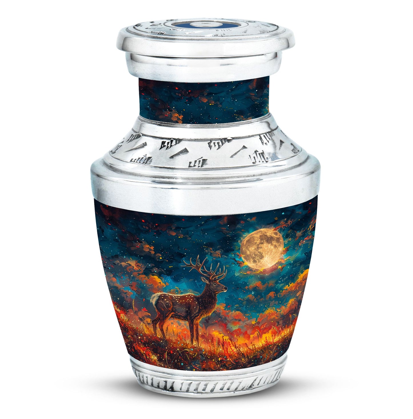 Personalized Deer Cremation Urn for Adults - 10-inch, 200 cu in - Yatskia
