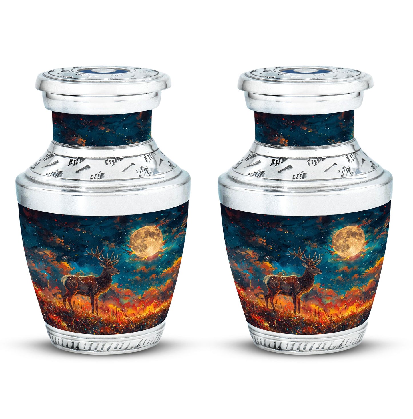 Personalized Deer Cremation Urn for Adults - 10-inch, 200 cu in - Yatskia