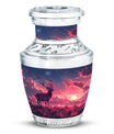 Deer Burial Urn with Beautiful Scenic Design – Unique Urn for Women