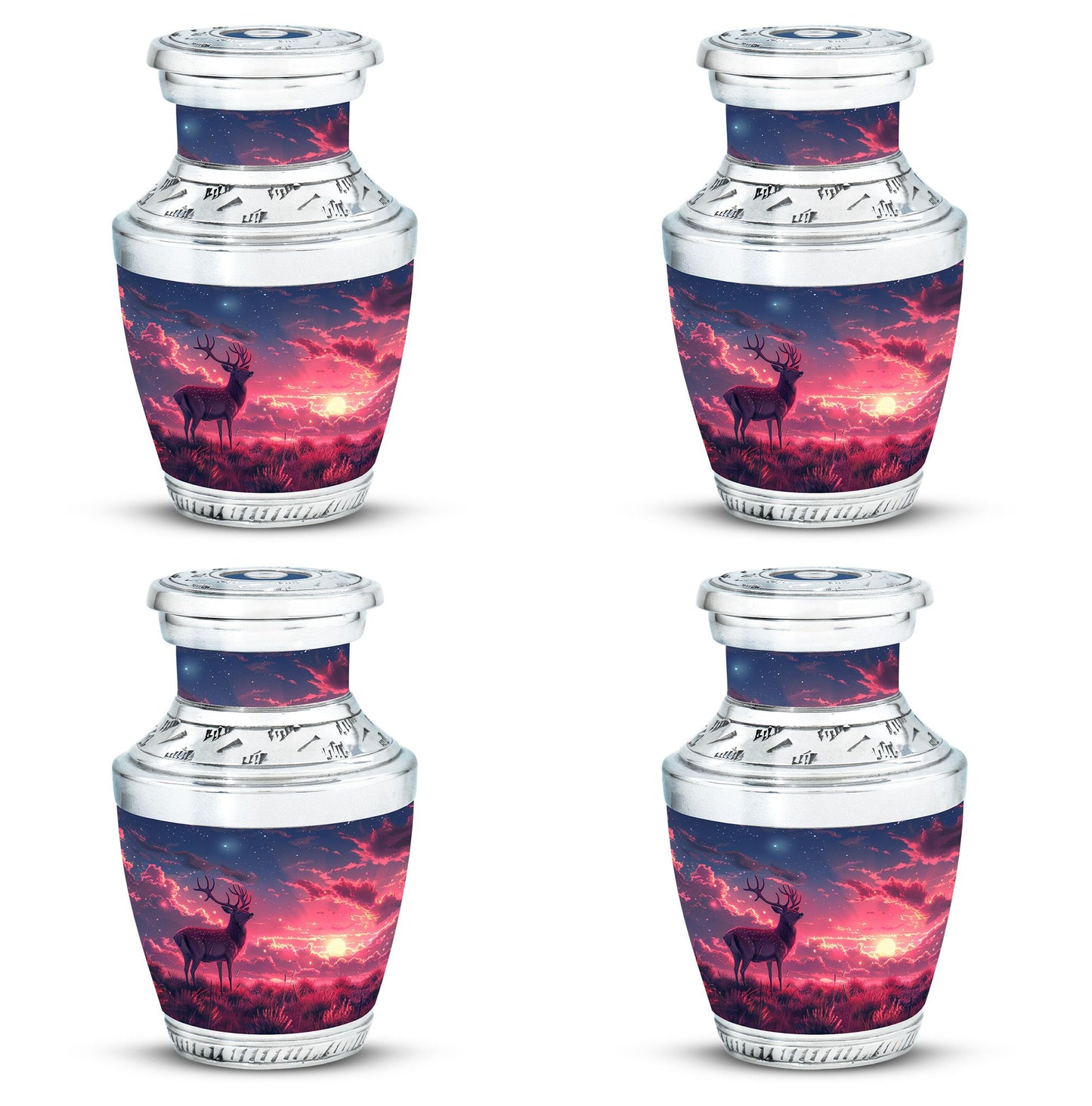 Personalized Deer Cremation Urn for Women - 10-inch, 200 cu in - Yatskia