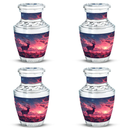 Personalized Deer Cremation Urn for Women - 10-inch, 200 cu in - Yatskia