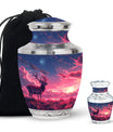 Deer Burial Urn with Beautiful Scenic Design – Unique Urn for Women
