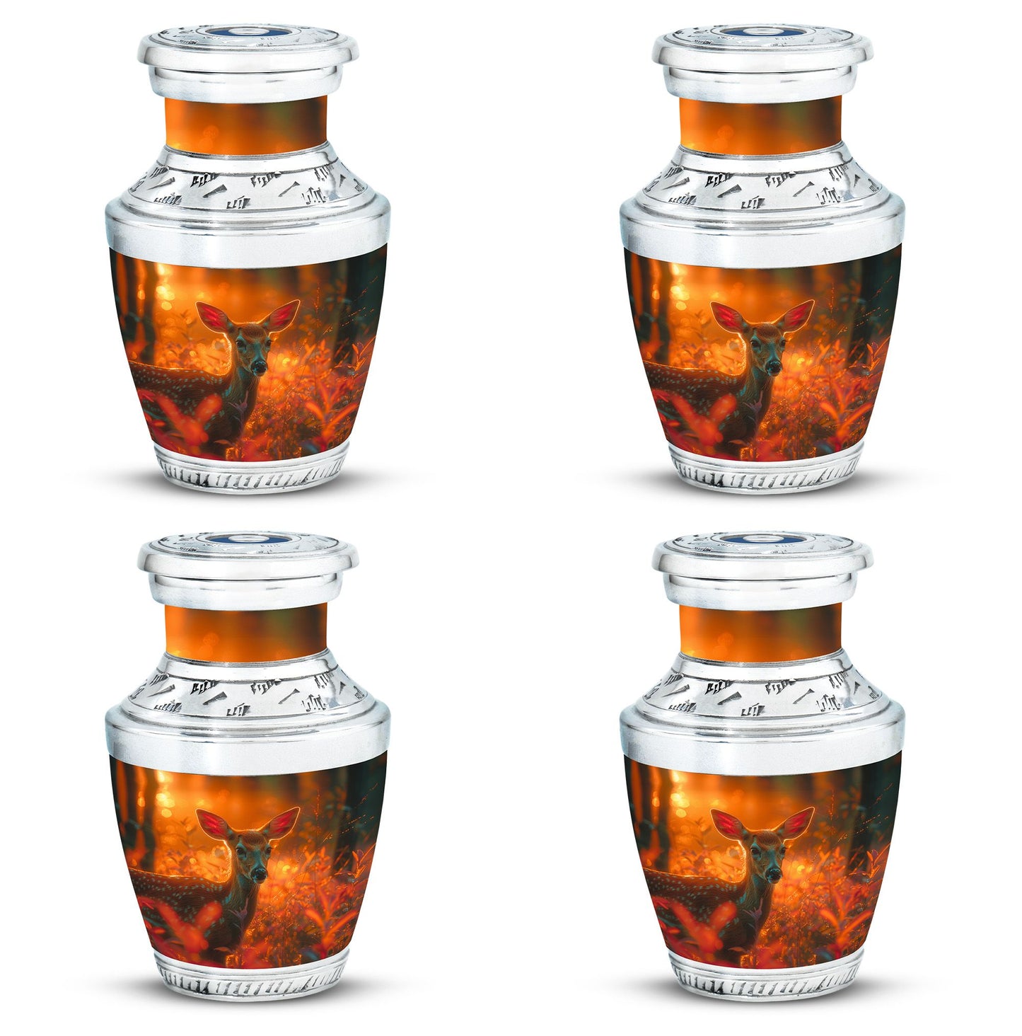 Personalized Deer Cremation Urn for Human Ashes - 10-inch, 200 cu in - Yatskia