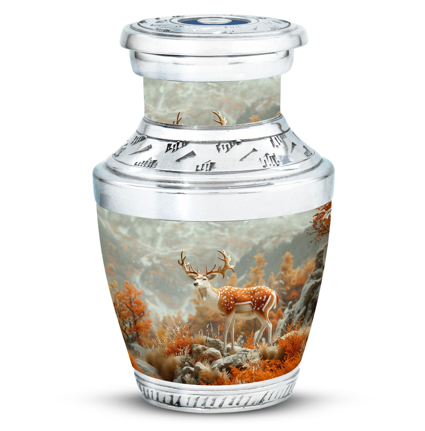Personalized Deer Cremation Urn for Human Ashes - 10-inch, 200 cu in - Yatskia