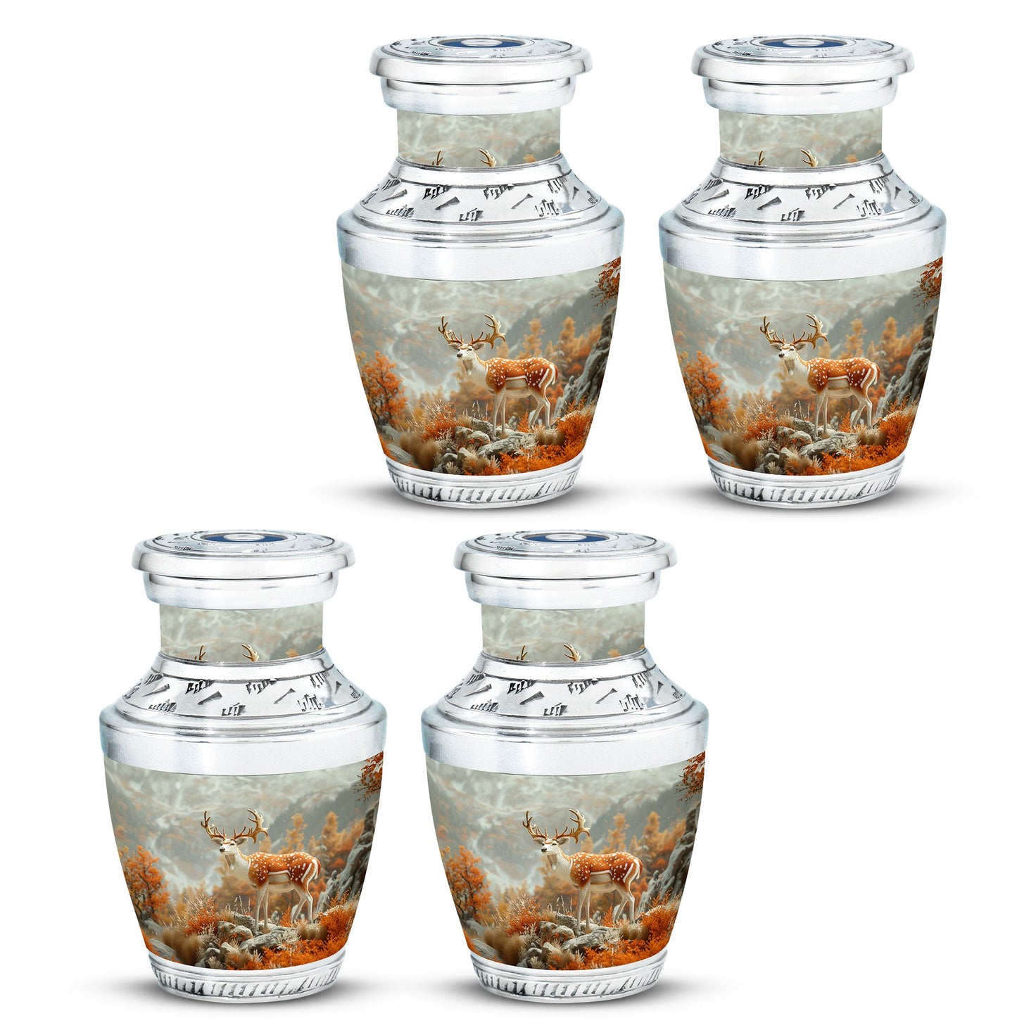 Personalized Deer Cremation Urn for Human Ashes - 10-inch, 200 cu in - Yatskia