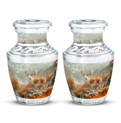Personalized Deer Cremation Urn for Human Ashes - 10-inch, 200 cu in - Yatskia