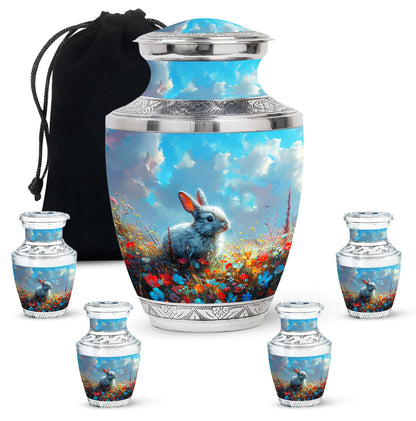 Colorful Personalized Pet Memorial Urn for Pet Ashes - 10-inch, 200 cu in - Yatskia