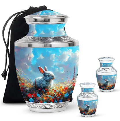 Colorful Personalized Pet Memorial Urn for Pet Ashes - 10-inch, 200 cu in - Yatskia