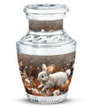 Forest Rabbit Meadow - Rabbit Urn Memorial, Funeral Shape Urn