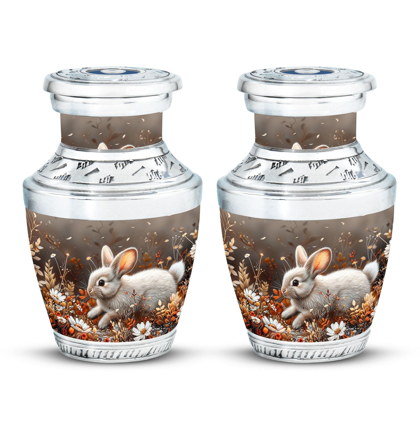 Personalized Rabbit Memorial Urn for Pet Ashes - 10-inch, 200 cu in - Yatskia
