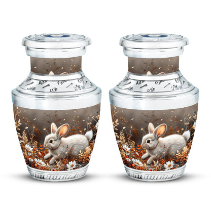 Personalized Rabbit Memorial Urn for Pet Ashes - 10-inch, 200 cu in - Yatskia