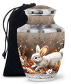 Forest Rabbit Meadow - Rabbit Urn Memorial, Funeral Shape Urn