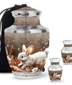 Forest Rabbit Meadow - Rabbit Urn Memorial, Funeral Shape Urn