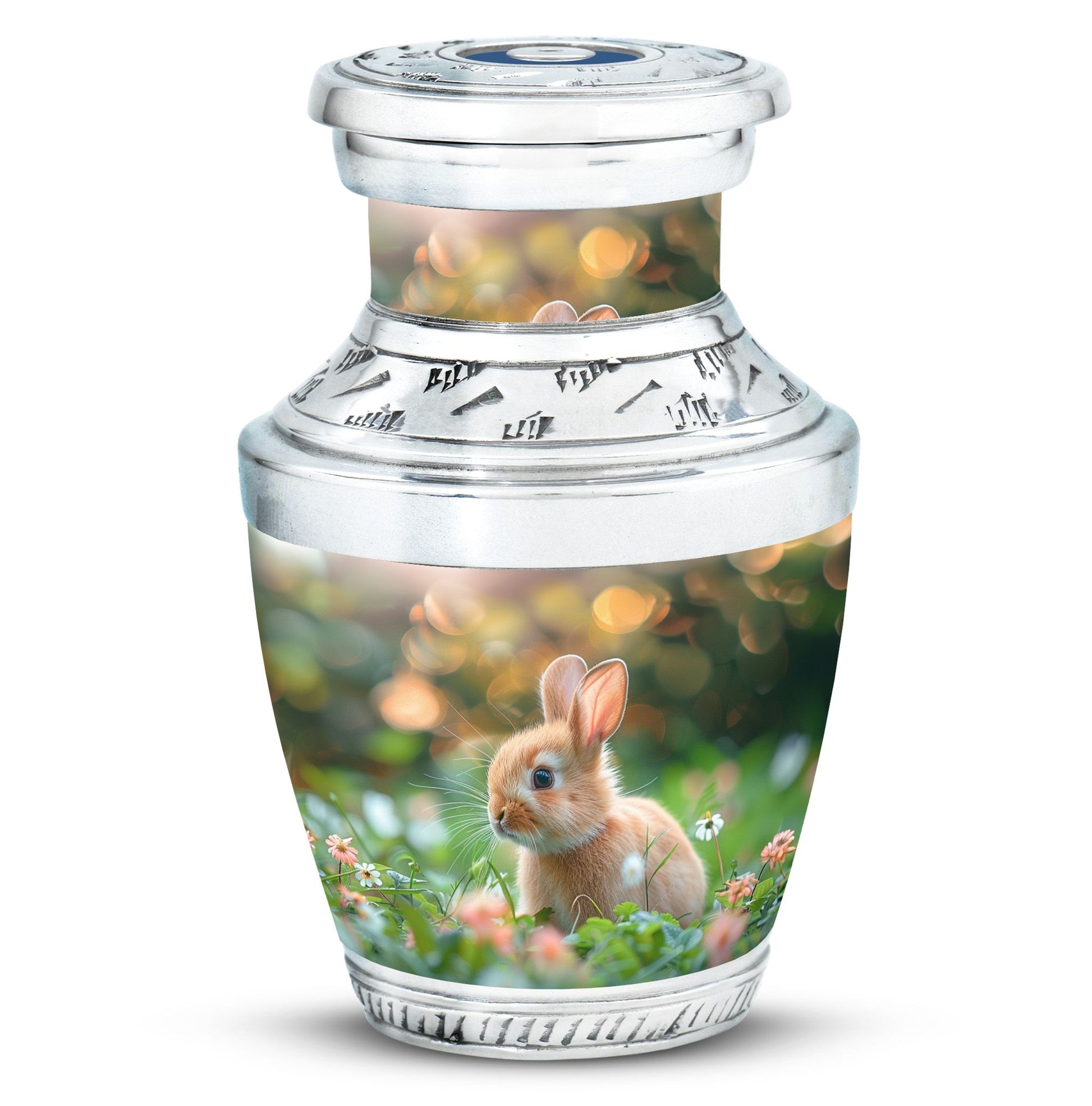 Green Baby Bunny Rabbit Urn – Beautiful Memorial for Pet Rabbits