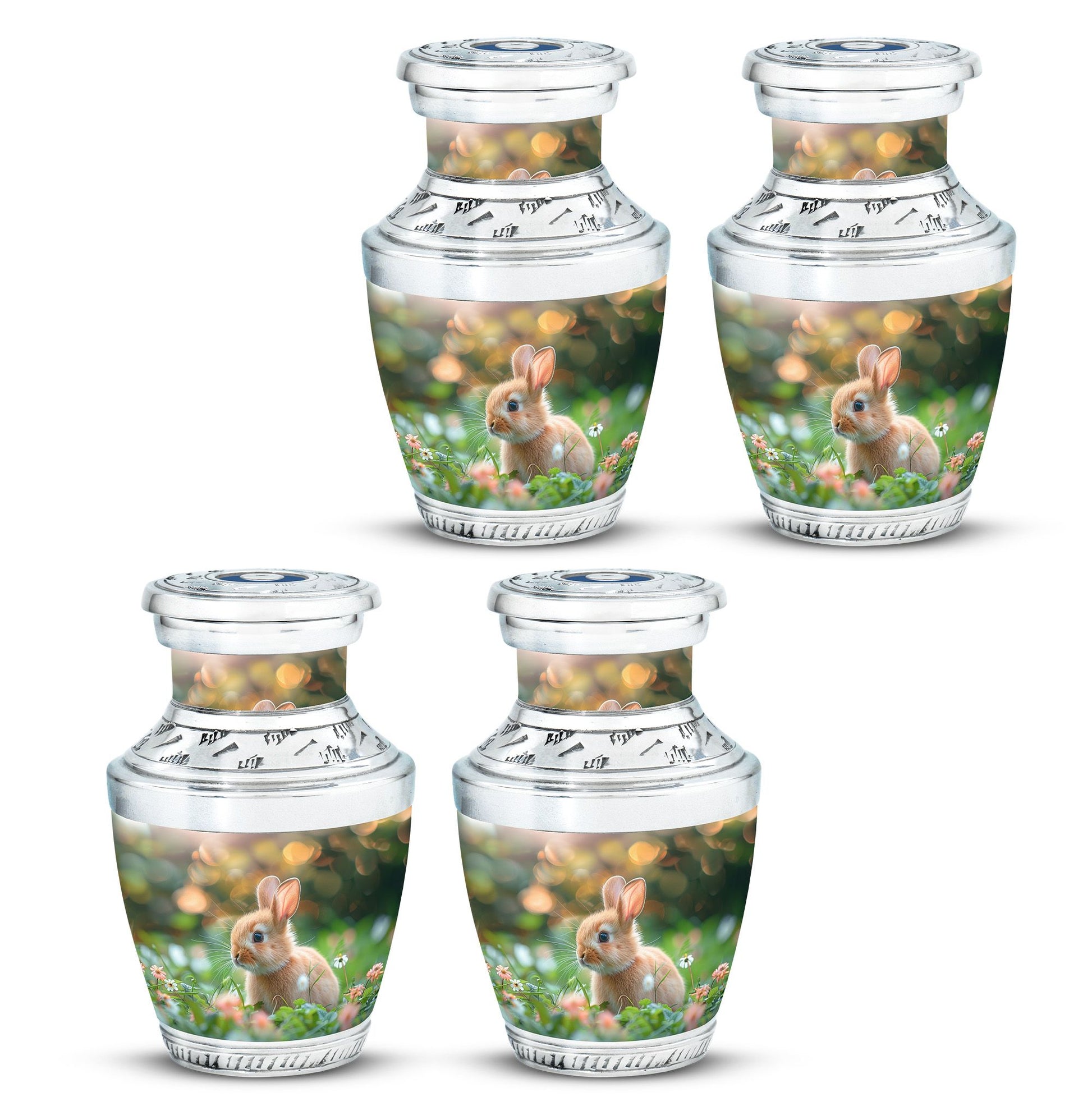 Green Baby Bunny Rabbit Urn – Beautiful Memorial for Pet Rabbits