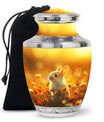 Sunset Baby Bunny Rabbit Urn - Beautiful Memorial For Pets Ashes