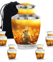 Sunset Baby Bunny Rabbit Urn - Beautiful Memorial For Pets Ashes
