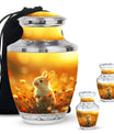 Sunset Baby Bunny Rabbit Urn - Beautiful Memorial For Pets Ashes