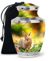 Bunny Rabbit Garden Urn - Beautiful Pet Memorial with Nature Design