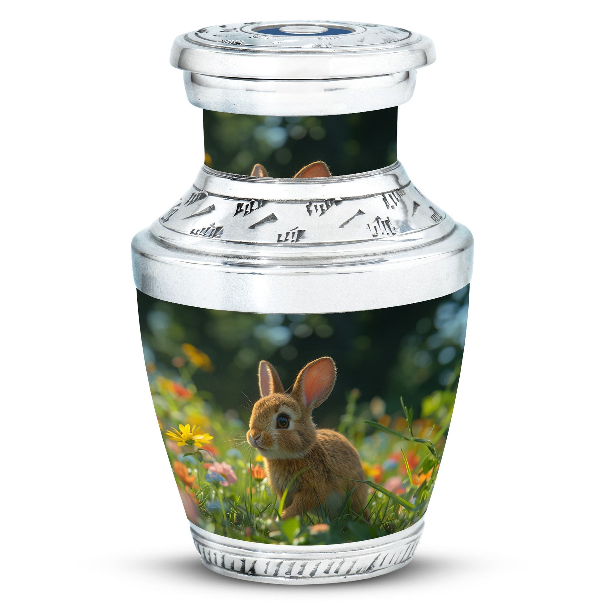 Summer Bunny Burial Urn - Decorative Unique Urns For Burial Ashes