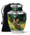 Summer Bunny Burial Urn - Decorative Unique Urns For Burial Ashes