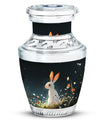 White Bunny Rabbit Burial Urn - Small Urn For Pet Ashes
