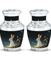 White Bunny Rabbit Burial Urn - Small Urn For Pet Ashes