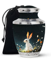 White Bunny Rabbit Burial Urn - Small Urn For Pet Ashes
