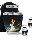 White Bunny Rabbit Burial Urn - Small Urn For Pet Ashes