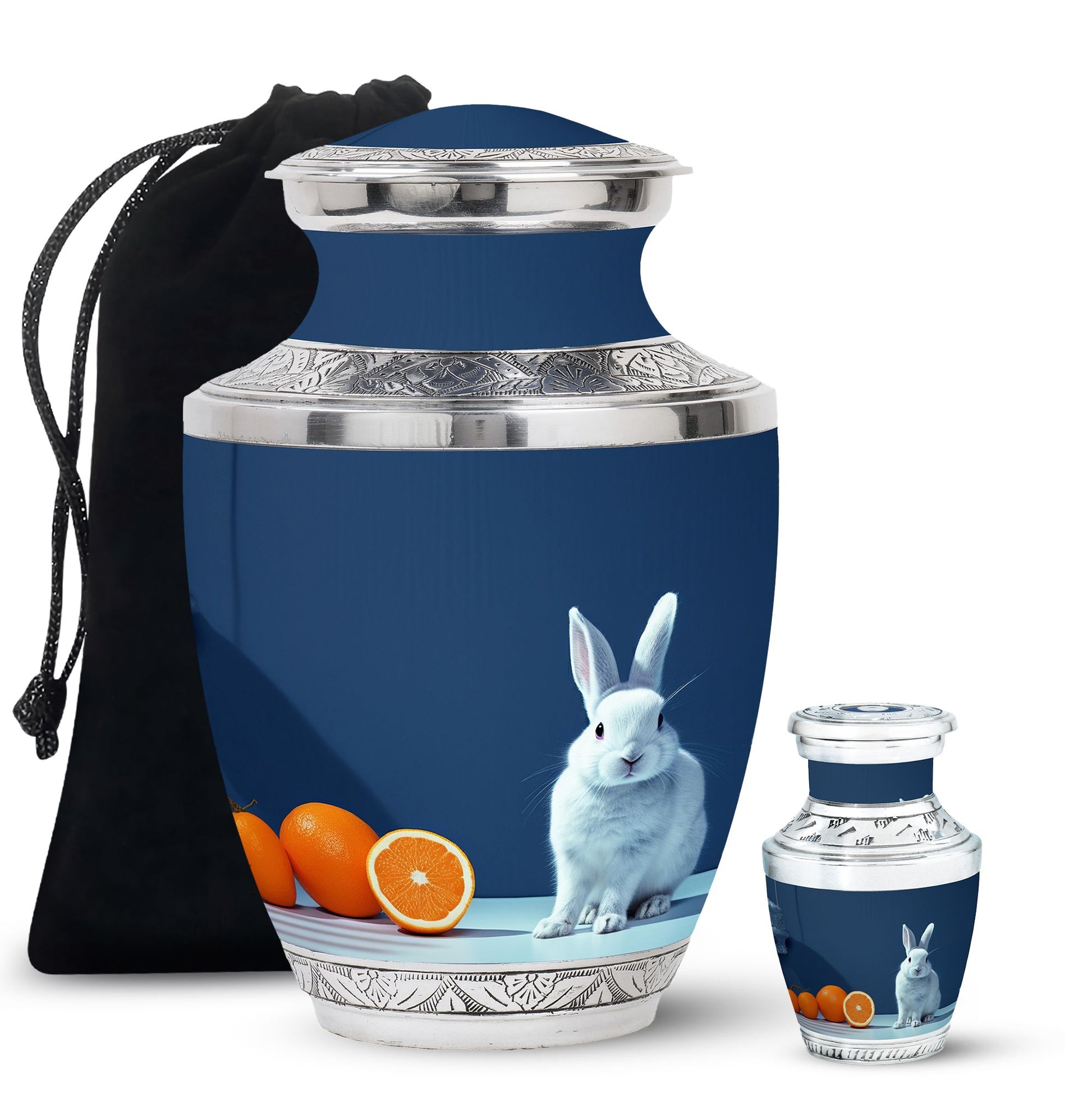 White Baby Bunny Rabbit Urn - A Unique Memorial For Pet Lovers