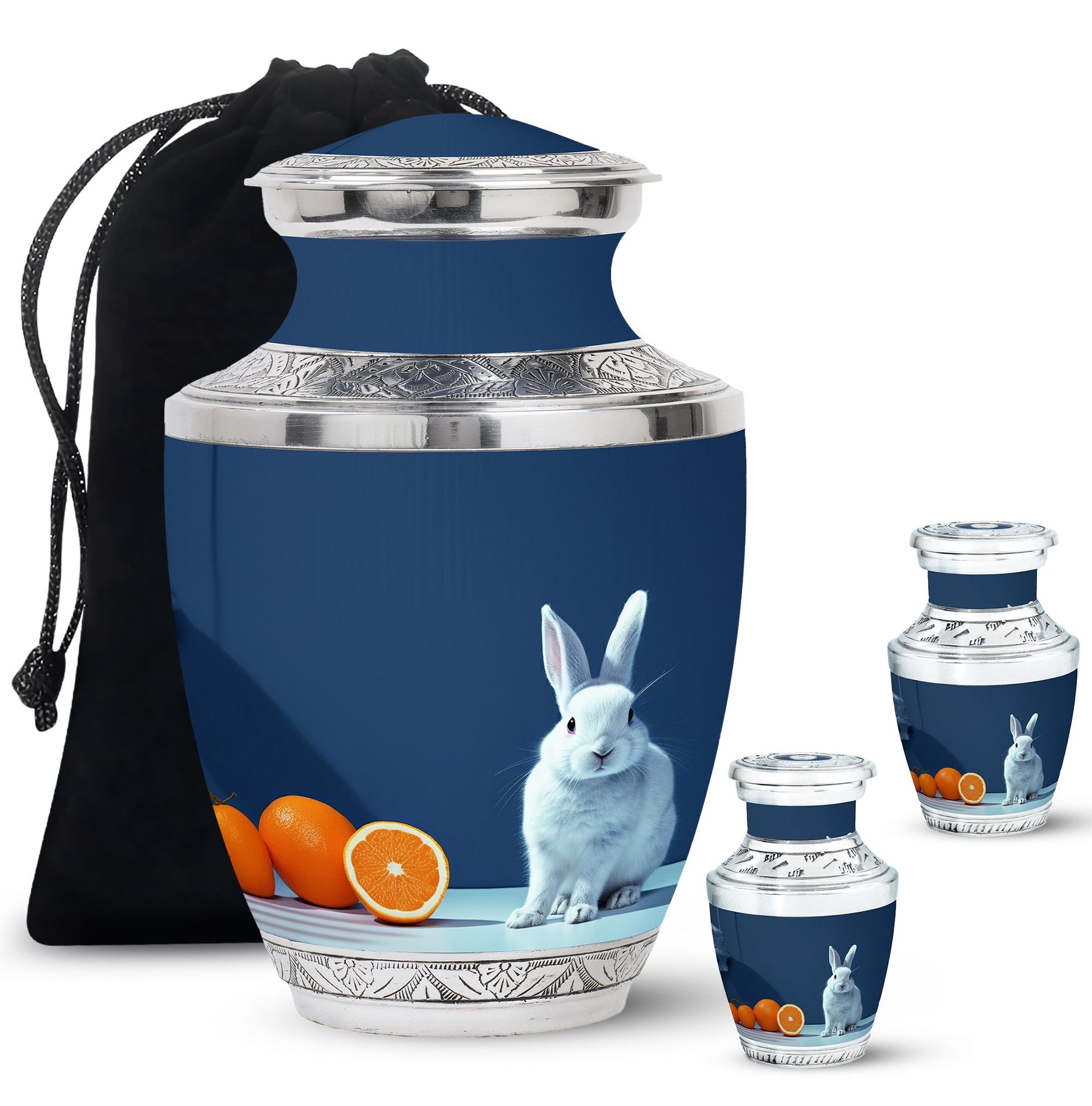 White Baby Bunny Rabbit Urn - A Unique Memorial For Pet Lovers