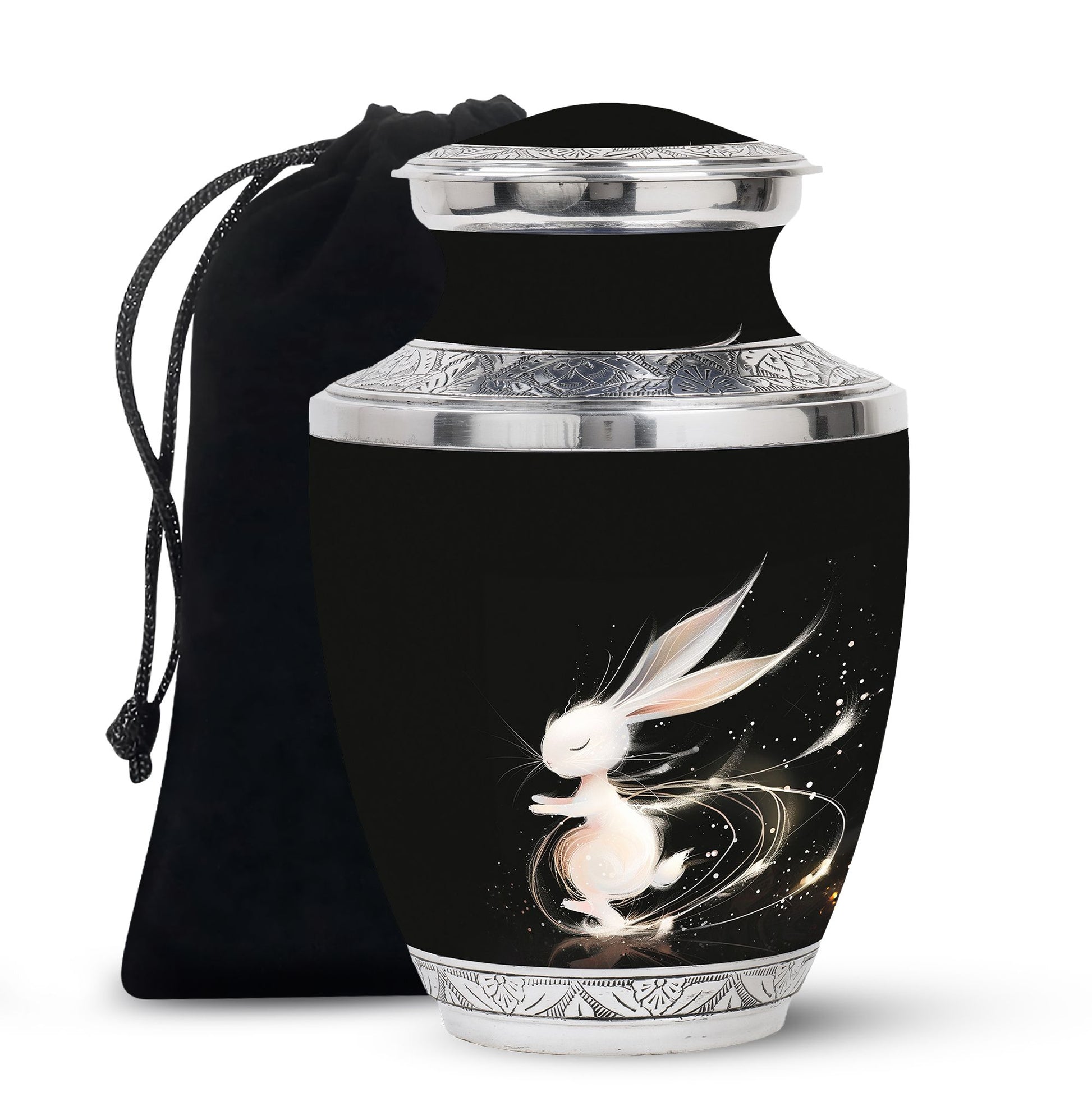 Sleeping Bunny Rabbit Urn - Personalized Pet Urns For Ashes