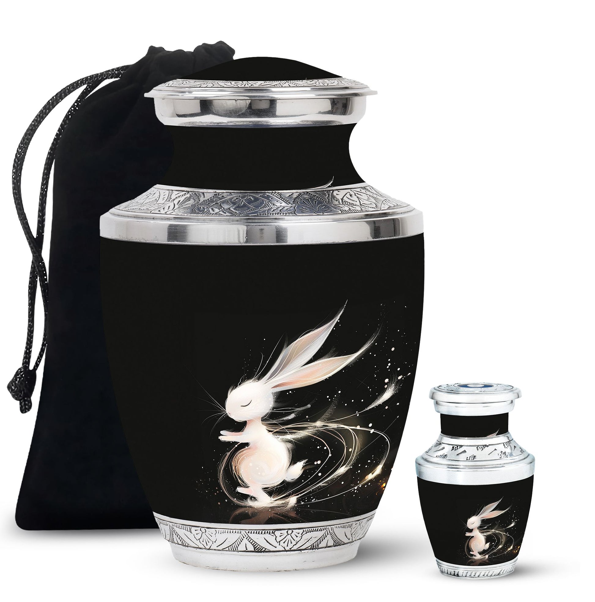 Sleeping Bunny Rabbit Urn - Personalized Pet Urns For Ashes