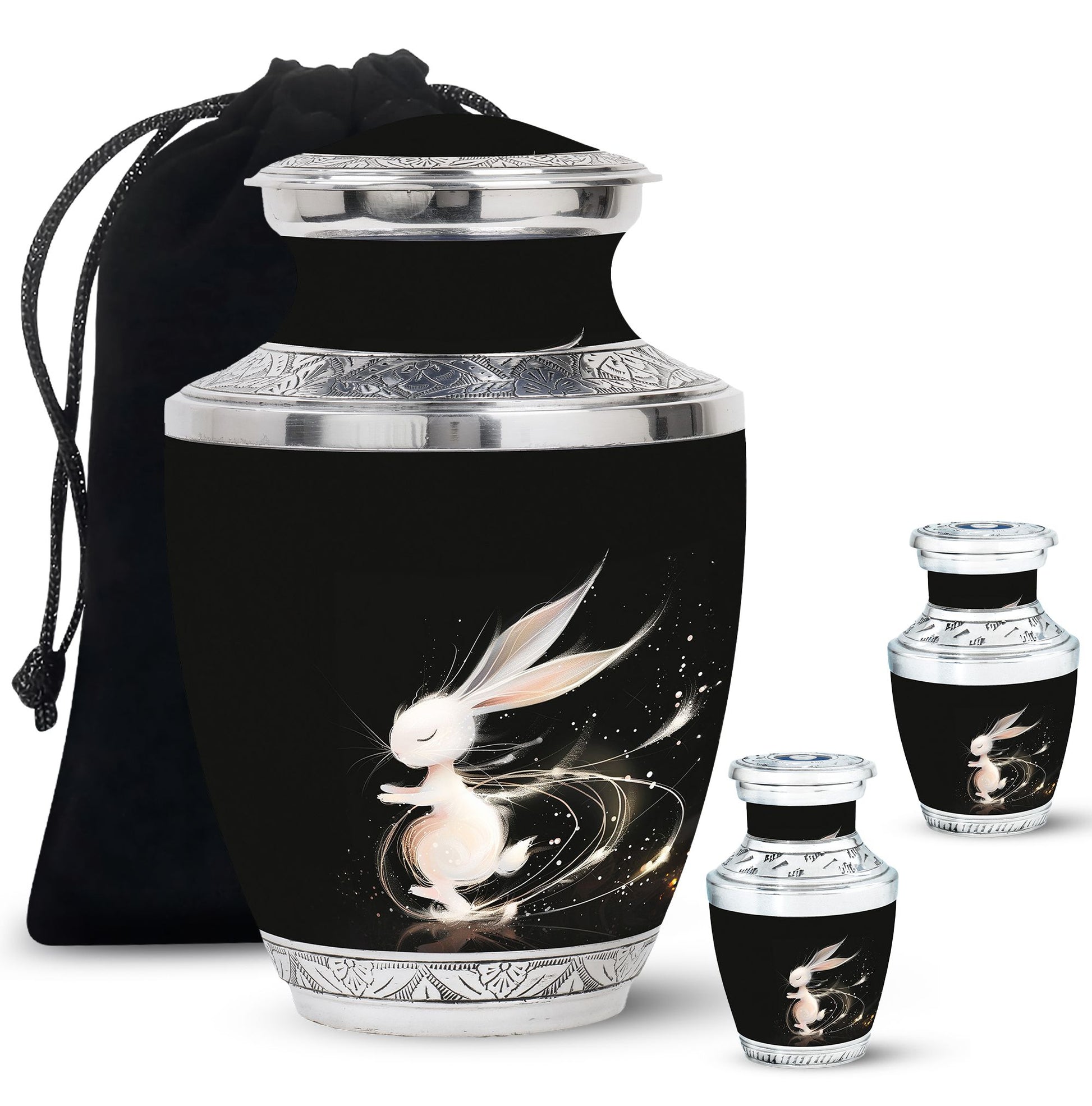 Sleeping Bunny Rabbit Urn - Personalized Pet Urns For Ashes