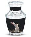 Black Baby Bunny Cremation Urn - Mini Urns For Pet Ashes