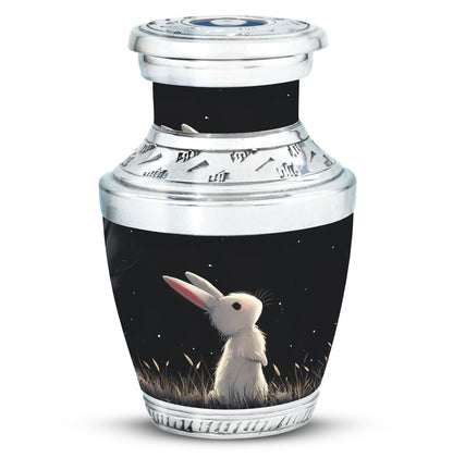 Black Personalized Pet Keepsake Urn for Pet Ashes - 10-inch, 200 cu in - Yatskia