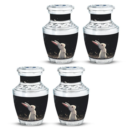 Black Personalized Pet Keepsake Urn for Pet Ashes - 10-inch, 200 cu in - Yatskia