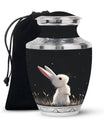 Black Baby Bunny Cremation Urn - Mini Urns For Pet Ashes