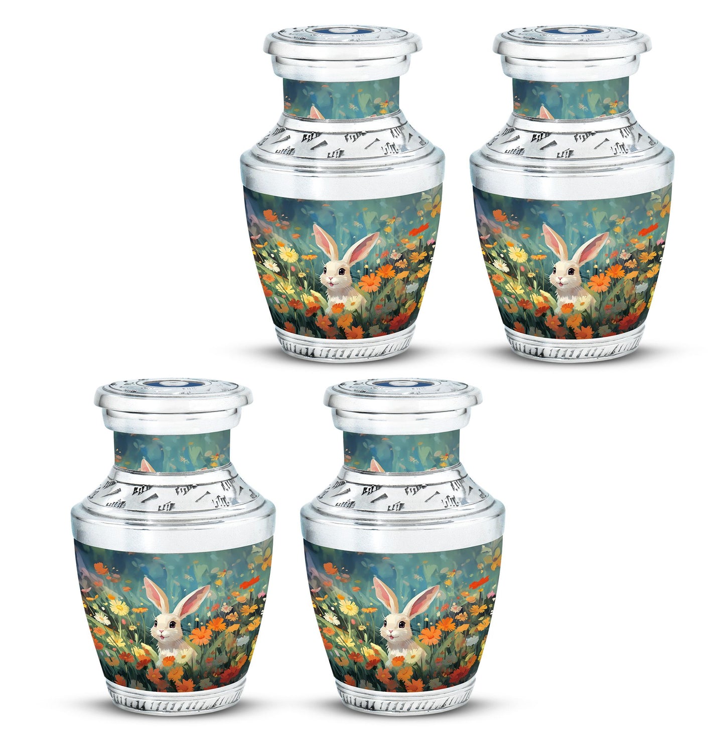 Colorful Personalized Pet Cremation Urn for Pet Ashes - 10-inch, 200 cu in - Yatskia