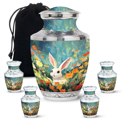 Colorful Personalized Pet Cremation Urn for Pet Ashes - 10-inch, 200 cu in - Yatskia