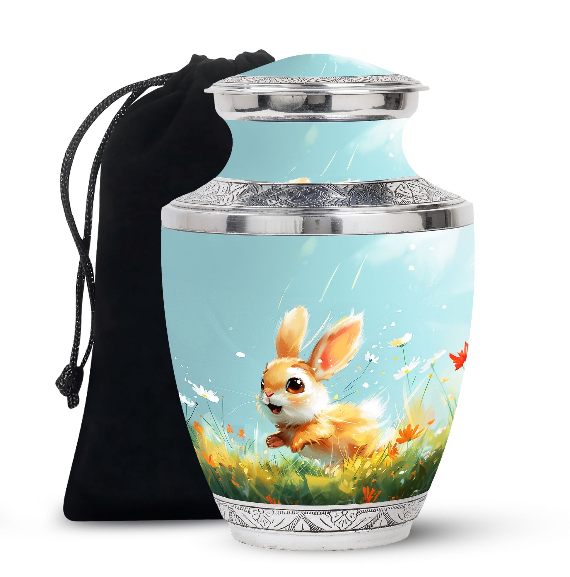 Baby Bunny Rabbit - Decorative Pet Memorial Keepsake For Beloved Animals