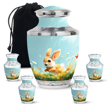 Personalized Pet Keepsake Urn for Pet Ashes - 10-inch, 200 cu in - Yatskia