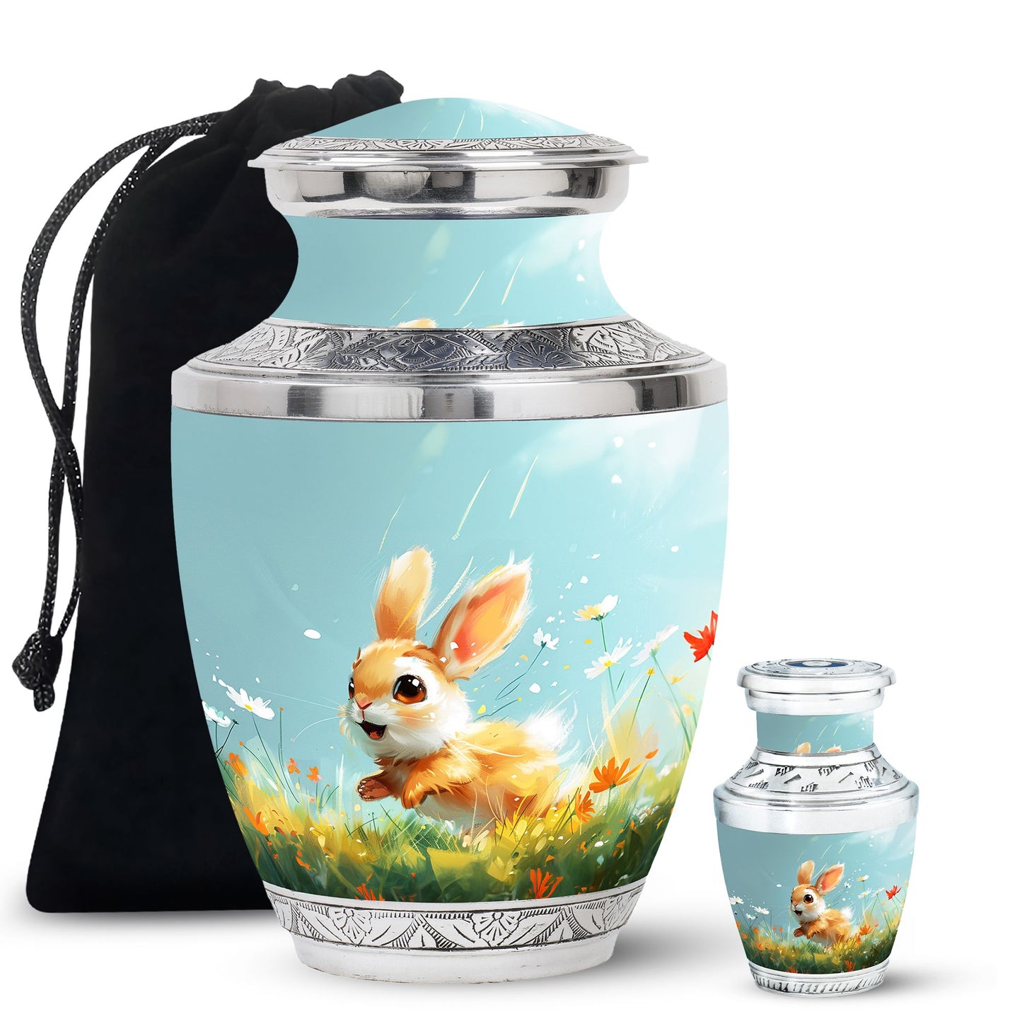 Personalized Pet Keepsake Urn for Pet Ashes - 10-inch, 200 cu in - Yatskia