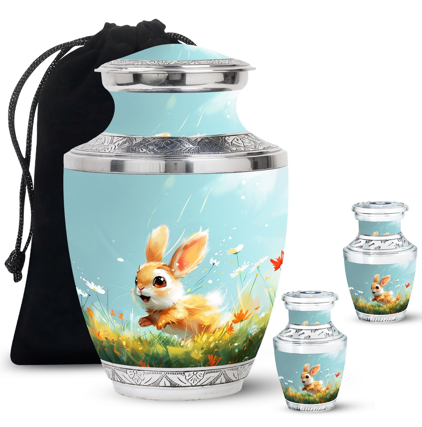 Personalized Pet Keepsake Urn for Pet Ashes - 10-inch, 200 cu in - Yatskia