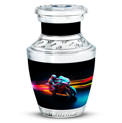 Personalized Motorcycle Cremation Urn for Dad - 10-inch, 200 cu in - Yatskia