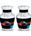 Motorcycle Rider Cremation Urn for Human Ashes - Memorial Urn for Dad