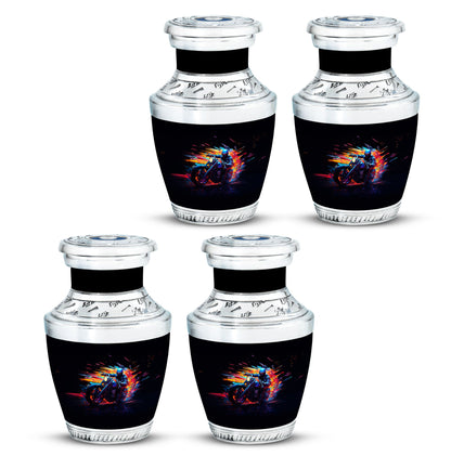 Personalized Motorcycle Cremation Urn for Adults - 10-inch, 200 cu in - Yatskia