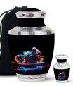 Neon-Colored Motorcycle - Urn For Human Ashes Adult Male