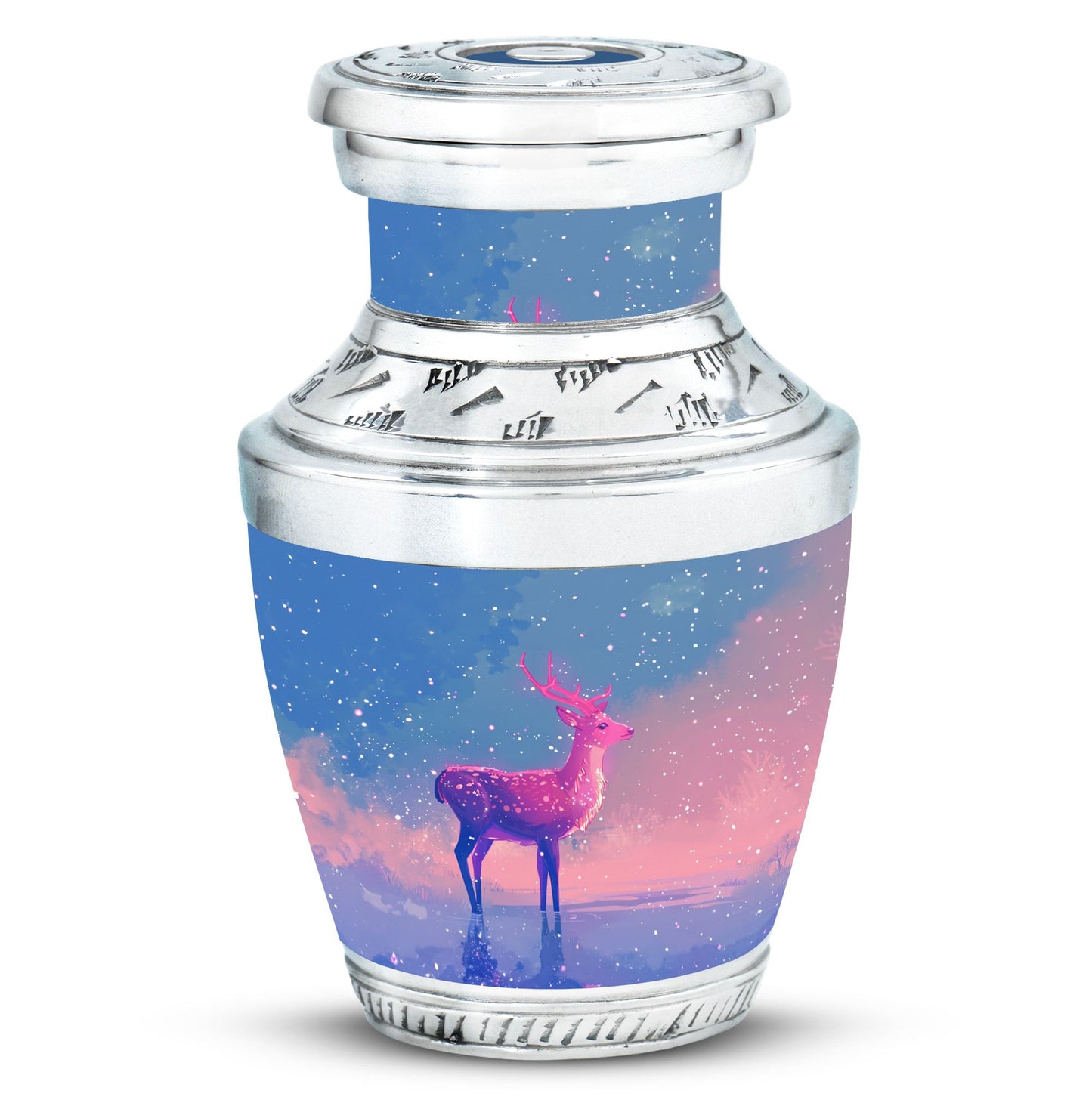 Personalized Deer Cremation Urn for Human Ashes - 10-inch, 200 cu in - Yatskia